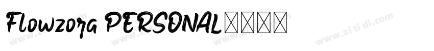 Flowzora PERSONAL字体转换